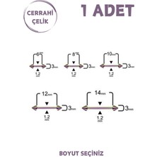 Blisse Piercing Unisex Cerrahi Çelik Düz Barlı 3mm Spike Uçlu Tragus Helix Kıkırdak Piercing