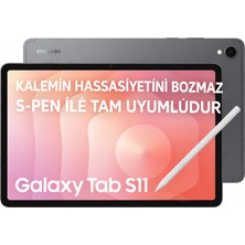 Samsung Galaxy Tab S11 Tamperli Kalemle Tam Uyumlu Cam Ekran Koruyucu