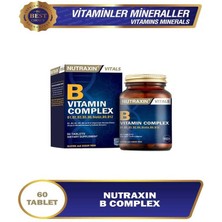 Nutraxin B Complex Vitamin 60 Tablet X2 +100 ml Yüz Yıkama Jeli