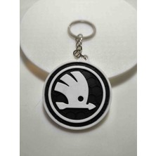 3D VAN TASARIM Skoda Logolu Araba Anahtarligi