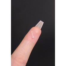 Blisse Piercing Kadın Şeffaf Antialerjik Bioplastf Düz Hızma Piercing 1 Adet