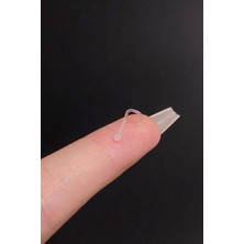 Blisse Piercing Kadın Şeffaf Antialerjik Bioplast Spiral Top Hızma Piercing 1 Adet