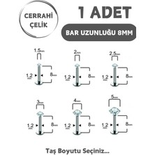 Blisse Piercing Cerrahi Çelik 8mm Zirkon Taş Tragus Helix Kulak Kıkırdak Flat Conch Dudak Burun Snake Bites Piercing