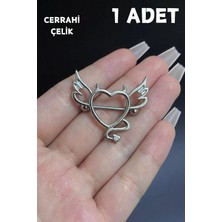 Blisse Piercing Kadın Melek Şeytan Figürlü Meme Ucu Nipple Piercing