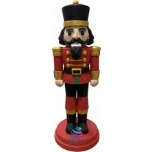 Sera3D Yılbaşı Süsü, Kurşun Asker, Fındıkkıran Kırmızı&yeşil 45CM Büyük Boy