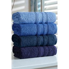 DNZGÜLCAN Lera 4'lü 70X140 Havlu Seti - Banyo Havlu Seti | %100 Pamuk - Hızlı Kuruyan - Yumuşak