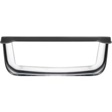 Feyza Design Şeffaf Saklama Kabı, Kapaklı, 1225 Cc, Dayanıklı Plastik, Çok Amaçlı