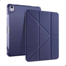 Z-Mobile iPad 10. Nesil 11. Nesil A16 2022 - 2025 10.9" Uyumlu Kılıf Tri Folding Smart Kalemlikli Kapaklı Uyku Modlu Kılıf