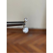 Rupen Kraft Çift Taş Gold Renk Ultraliğht 10 mm Titanyum Göbek Piercingi