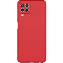 Egstech Samsung Galaxy A22 / M22 Kılıf Lansman Premium Kadife Kaplama Lens Korumalı Soft Silinebilir Arka Kılıf