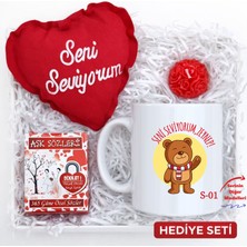 E-Hediyeci Kişiye Özel Lüks Hediye Kutusu - Sevgiliye Hediye Kutusu (Doğum Günü Hediyesi, Romantik Hediye, Aklımdasın 14 Şubat Hediyesi