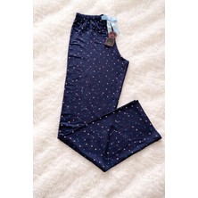 Lady Queen Likralı Ring Viskon Battal Beden Pijama Altı 6020