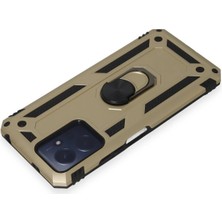 Verto Newface Xiaomi Redmi Note 12 4g Kılıf Sofya Yüzüklü Silikon Kapak - Gold