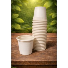 Ekolojik Ambalaj Doğa Dostu Organik Mısır Nişastası Ekonomik Bardak 7gr 200CC 20 Adet