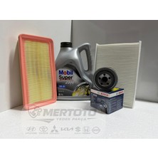 Mobil Hyundai Accent Era Benzinli ( 06-12 ) 5W-30 Yağ - Hava- Polen Bakım Seti