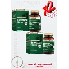 Nutraxin Bromelain 500 Mg 60TABLET X2 +100ML Yüz Yıkama Jeli
