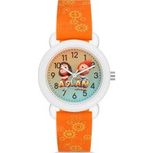 David Guner Davıd Guner Aslan Çocuk Saati - Turuncu - DG-8684LA-AD11