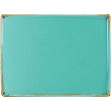 Feyza Design Turkuaz Kahvaltı Tabağı 27 Cm, Şık ve Dayanıklı Ekmek ve Atıştırmalık Tabak