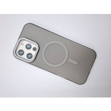 Epro iPhone 16 Pro Max Uyumlu Magsafe Şarj Özellikli Kamera Koruma Çıkıntılı Ultra Ince Mat Şeffaf Kılıf