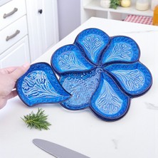 Feyza Design Seramik Kahvaltı ve Çerezlik Sunum Seti, 7 Parça, Şık ve Kullanışlı