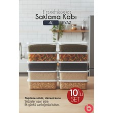 Feyza Design 10'lu Derin Dondurucu ve Mikrodalga Uyumlu Saklama Kabı Seti