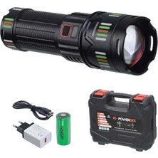 Powerdex PD-12800 Avcı El Feneri Şarjlı 45W 4500 Lümen