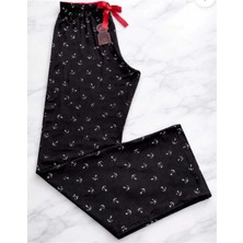 Lady Queen Likralı Ring Viskon Battal Beden Pijama Altı 6020