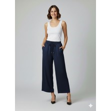 Ekol Beli Lastikli Bol Paça Pantolon 1604