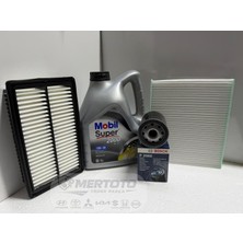 Mobil Hyundai Bayon Benzinli ( 21-25 ) 5W-30 Yağ - Hava- Polen Bakım Seti