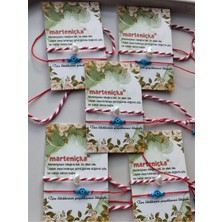 Amabel Jewelerys Marteniçka Nazar Cam Boncuk ve Incili 5'li Bileklik Seti (Marteniçka Ipi Hediyeli)