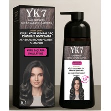 Yk7 Kozmetik Yk7  Beyaz Kapatıcı (Küllü Koyu Kumral 6.1) Şampuan 300 Ml.