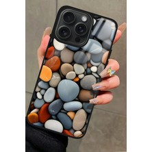 Snacase  Apple iPhone 12 Pro Max Uyumlu Renkli Taş Tasarımlı Parlak Silikon Kılıf