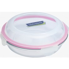 Feyza Design Pratik 350 ml Yuvarlak Cam Saklama Kabı, Güvenle Kullanım Için Ideal