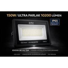 ZMR Lumıxa 150WATT Ultra Slim LED Parajektör (200V-6500K-10200LM)BEYAZ Işık