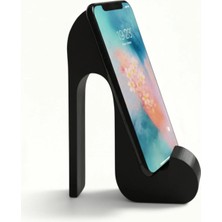 Usin Siyah Topuklu Ayakkabı Masa Üstü Cep Telefonu Tablet Tutucu Tutacağı Standı US-T002