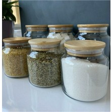 Feyza Design 6'lı Bakliyat ve Baharat Kavanoz Seti, Pratik ve Şık Saklama Çözümü