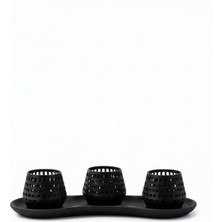 Yuton 3'lü Tepsili Mumluk