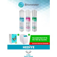 Bironwater Hyundai Su Arıtma Filtre Seti 3lü Takım