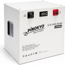 Megacell/ Pinokyo 12.8 V 630 Ah Lityum Demir Fosfat Akü (LIFEP04)-PRİZMATİK Hücreli