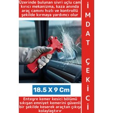 Wintoup #imdatçekici Trafik Oto Ilk Yardım Çantası Çok Fonksitonlu Cam Kırıcı Entegre Kemer Kesici 2 In 1