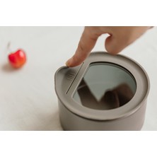 Feyza Design Şık Gri Seramik Saklama Kabı 700ML, Güçlü ve Dayanıklı Tasarım