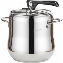 Kahramanlar Klasik Düdüklü Tencere - 5 Litre Güveç Model (Paslanmaz Çelik)