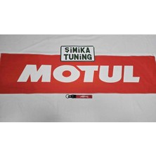 Şimika Motul Kırmızı Otomobil Torpido Havlusu Göğüs Halısı(Kumaş Anahtarlık Hediyeli)