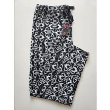 Lady Queen Likralı Ring Viskon Battal Beden Pijama Altı 6020