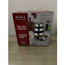 Feyza Design Set Of 9 Stainless Steel Mixing Bowls For Versatile Kitchen Use