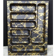 Feyza Design 7 Bölmeli Büyük Boy Kaşıklık, Şık ve Hızlı Mutfak Düzeni