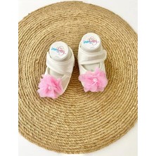 İrembaby Bebek Ayakkabı Süslü Patik Pembe Çiçekli (Lohusa-Çekim-Mevlüt)