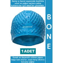 Wintoup #bone Su Sızdırmaz Esnek Yumuşak Silikon Havuz Deniz Yüzme Kulağa Su Geçirmez Büyük Beden Saç Bonesi