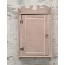 Feyza Design Çok Amaçlı Ham Mdf Baharatlık ve Duvar Rafı, Şık ve Fonksiyonel Tasarım