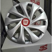 Yk Fiat Linea / Punto / Doblo / Fiorino / Egea Uyumlu 15 Inç Jant Kapağı 4'lü Takım Amblem Hediyeli